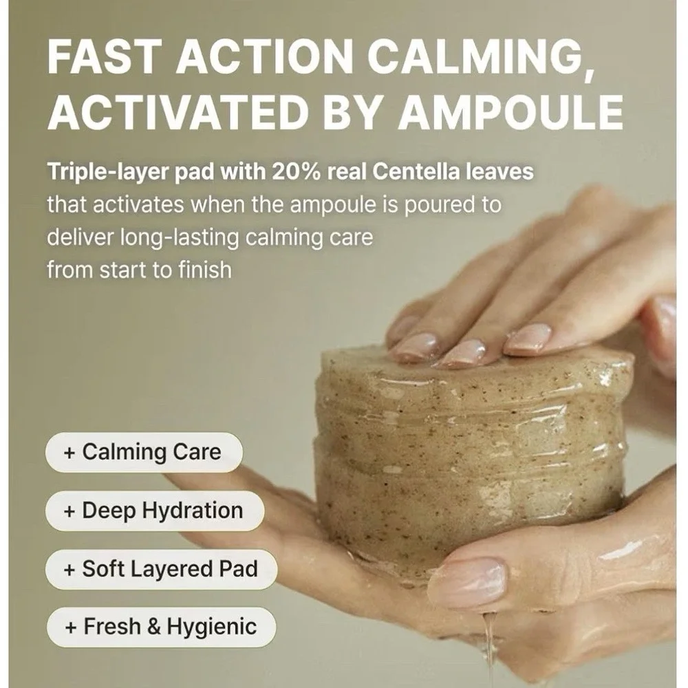 Rbfy. 7 Relief Ampoule Pad Toner Pads,‎ Centella Deep Hydration for Redness